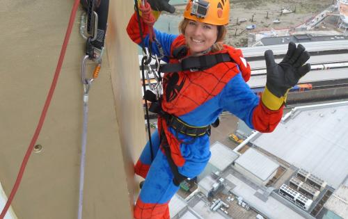 Freightbook President Abseils 100m to raise funds for The Dream Trust