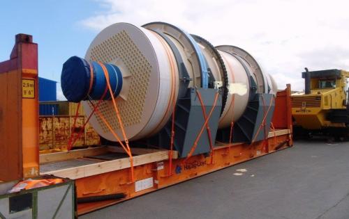 Intertransport GRUBER Move Heavy Heat Exchanger from Germany to the USA