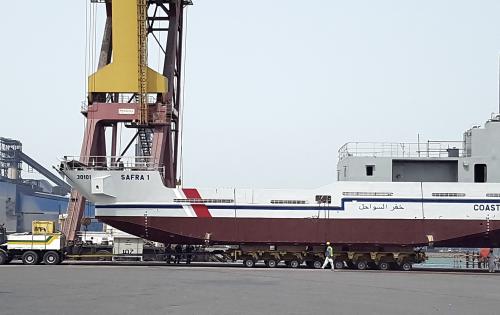 Impressive Movement of Massive Landing Craft by Turk Heavy Transport