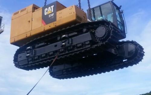 Cuchi Ship CAT Excavators from Singapore to Vietnam