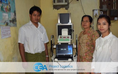 CEA Myanmar Deliver Important X-Ray Machines