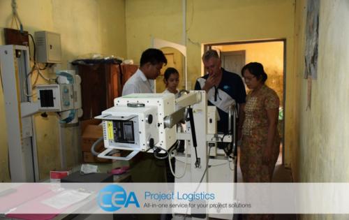 CEA Myanmar Deliver Important X-Ray Machines