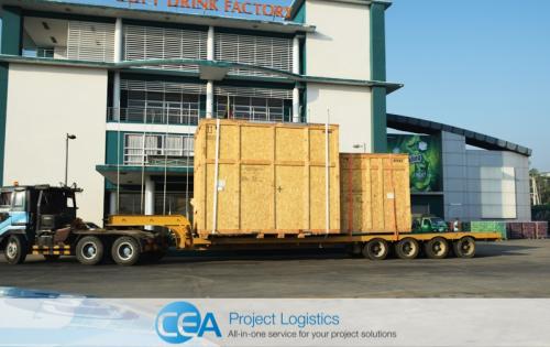 CEA Myanmar Handle Transport & Installation Project for Soft Drinks Factory