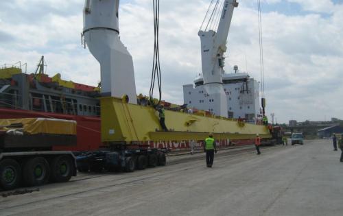 Veslam Shipping lead the Constructions of STS PACECO Crane in Constanta Port