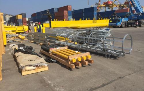 Veslam Shipping lead the Constructions of STS PACECO Crane in Constanta Port