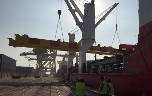 Veslam Shipping lead the Constructions of STS PACECO Crane in Constanta Port