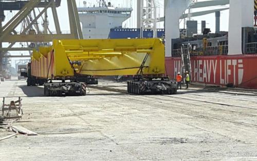 Veslam Shipping lead the Constructions of STS PACECO Crane in Constanta Port