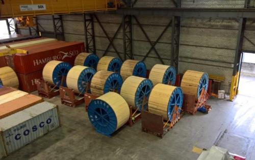 ITS Ship Large Cable Reels to the UAE