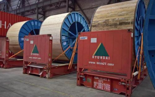 ITS Ship Large Cable Reels to the UAE