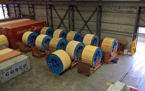 ITS Ship Large Cable Reels to the UAE