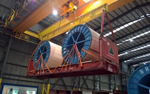 ITS Ship Large Cable Reels to the UAE