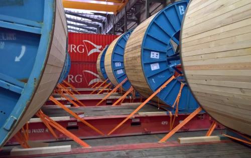 ITS Ship Large Cable Reels to the UAE