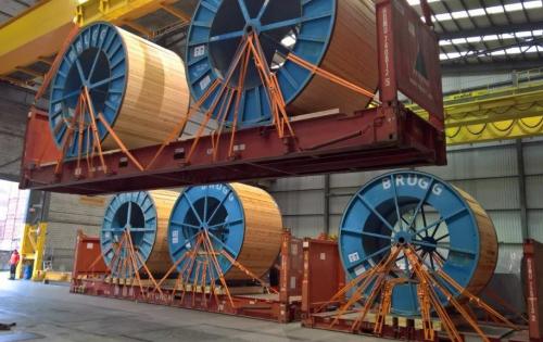 ITS Ship Large Cable Reels to the UAE