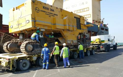 Turk Heavy Transport Receive Surface Miners in Bahrain