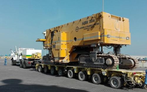 Turk Heavy Transport Receive Surface Miners in Bahrain