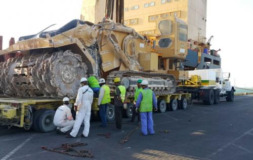 Turk Heavy Transport Receive Surface Miners in Bahrain