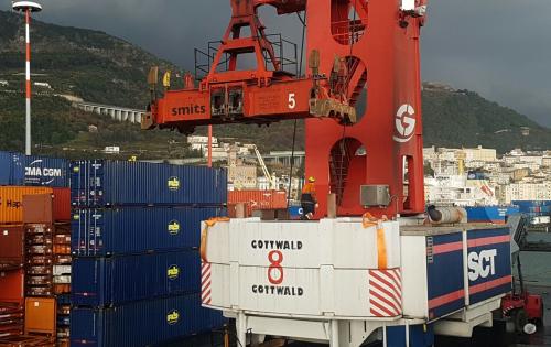 Alpha Handle Shipment of Shore Crane from Italy to South Korea