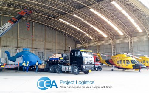 CEA Project Logistics with Specialised Transport of Helicopters