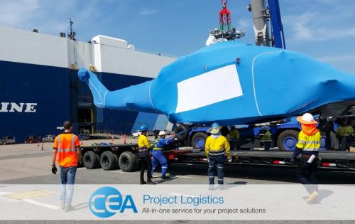 CEA Project Logistics with Specialised Transport of Helicopters