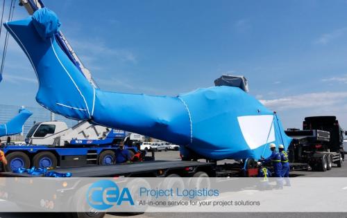 CEA Project Logistics with Specialised Transport of Helicopters