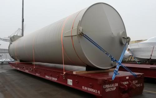 Intertransport GRUBER Arrange Transport of Large Tank from Germany to Egypt