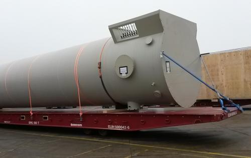 Intertransport GRUBER Arrange Transport of Large Tank from Germany to Egypt