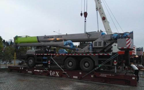 OLA Logistics Handle Oversized Transport of Truck Cranes