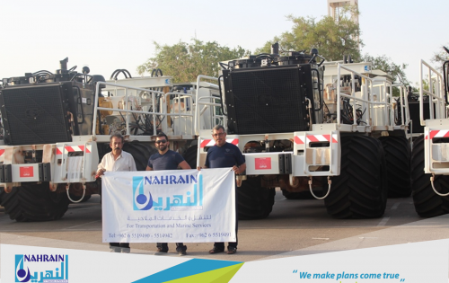 Al Nahrain Transport 22 Heavy Vehicles from Jordan to Iraq