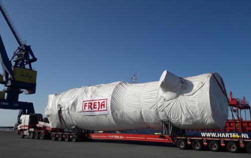 FREJA Handle Cargo for New Plant in Finland