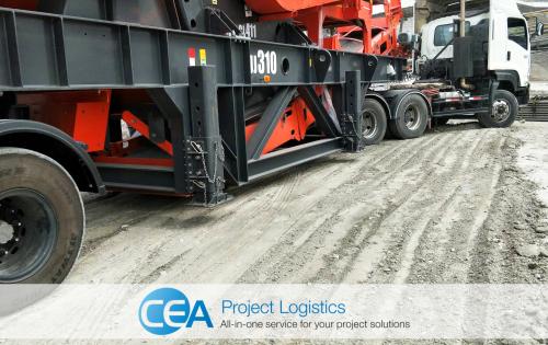 CEA Project Logistics Deliver Rock Crusher Machine in Thailand