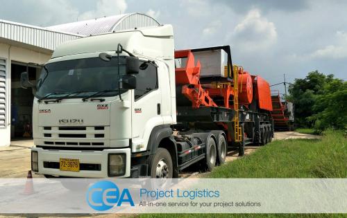 CEA Project Logistics Deliver Rock Crusher Machine in Thailand