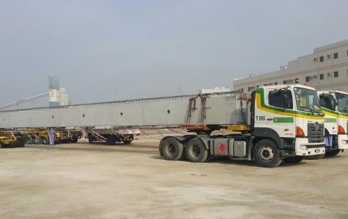 Turk Heavy Transport Complete Local Move of Long Concrete Beams