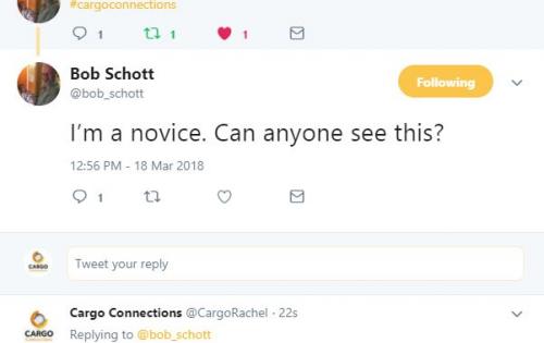 Cargo Connections 2018 Annual Assembly Twitter Competition Entries!