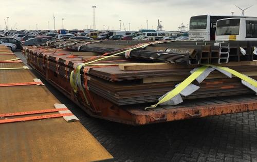 Europe Cargo Ship 1,100tn of Steel Plates to Hamad Port