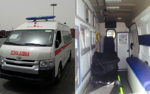 Al Nahrain Handle, Clear & Deliver Ambulances in Iraq