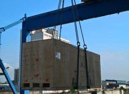 GRUBER Logistics Deliver by Barge in Germany