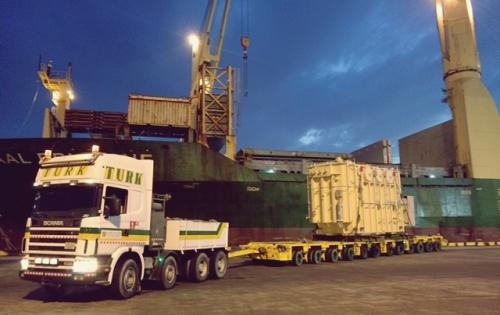 Turk Heavy Transport Complete Transformer Move to Zallaq