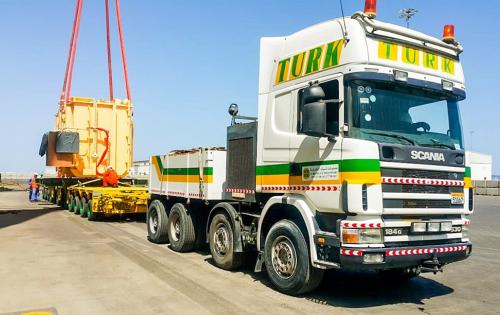 Turk Heavy Transport Deliver Transformers to Al Dhale Substation