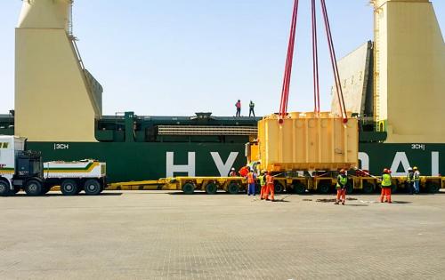 Turk Heavy Transport Deliver Transformers to Al Dhale Substation