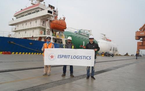 Esprit Logistics Delivers 2 LNG Gas Tanks