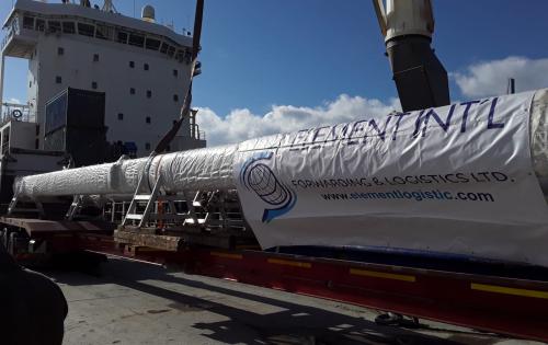 Element International with Transportation of Masts