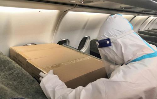 Plaza Forwarding Handles 2 Charter Flights Filled with Medical Aid