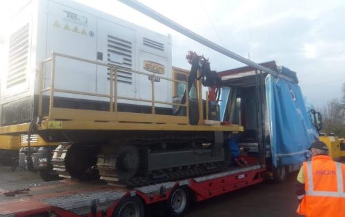 Livo Logistics with Transport of Construction Equipment