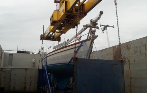 Europe Cargo Discharge Sailboat