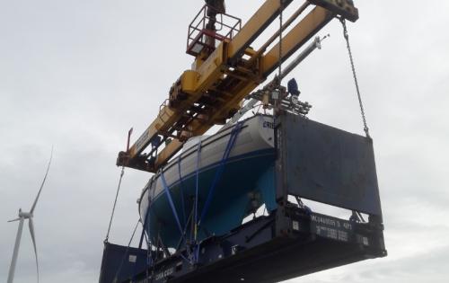 Europe Cargo Discharge Sailboat