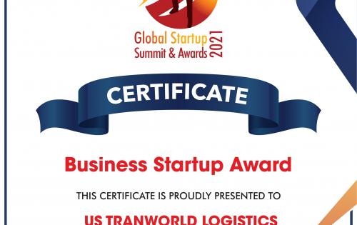 US Transworld Logistics Win 'Best Business Startup' at the Global Startup Summit & Awards