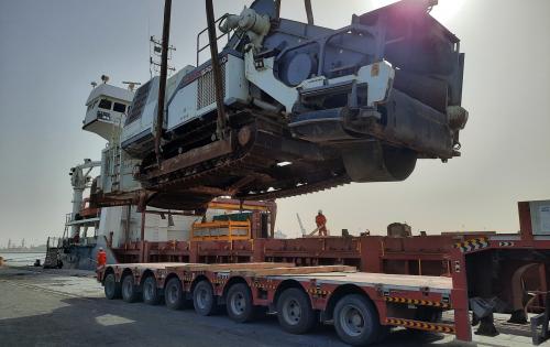 Livo Logistics Manages Shipment of Construction Equipment