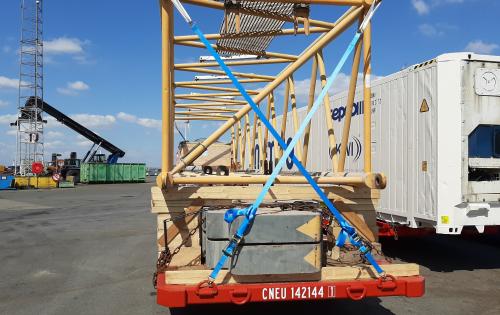 Wirtz Belgium with Shipment of Dismantled Crane to Oman