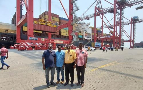 Amirtha Shipping Attend Function for MSC Vidhi in Tuticorin