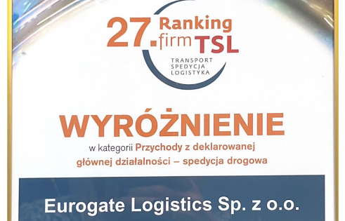 Eurogate Logistics Honoured at TSL Annual Event in Poland